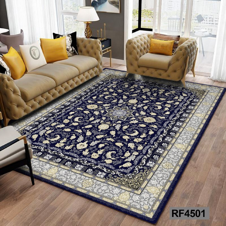 فرشینه مدرن و کلاسیک، با ترکیب رنگهای مختلف، مناسب چیدمانهای امروزی و فضاهای مدرن و کلاسیک