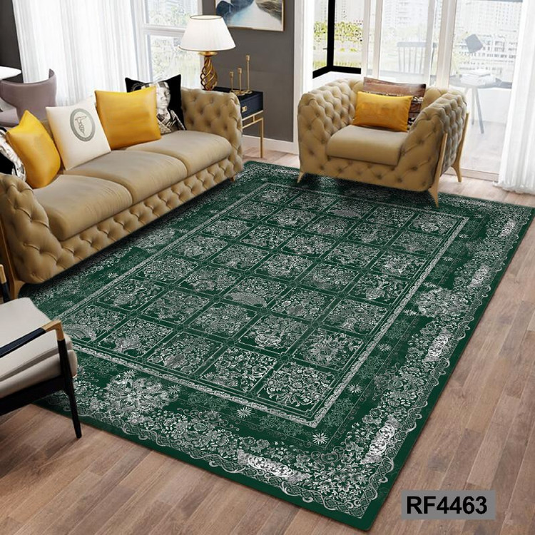 فرشینه مدرن و کلاسیک، با ترکیب رنگهای مختلف، مناسب چیدمانهای امروزی و فضاهای مدرن و کلاسیک