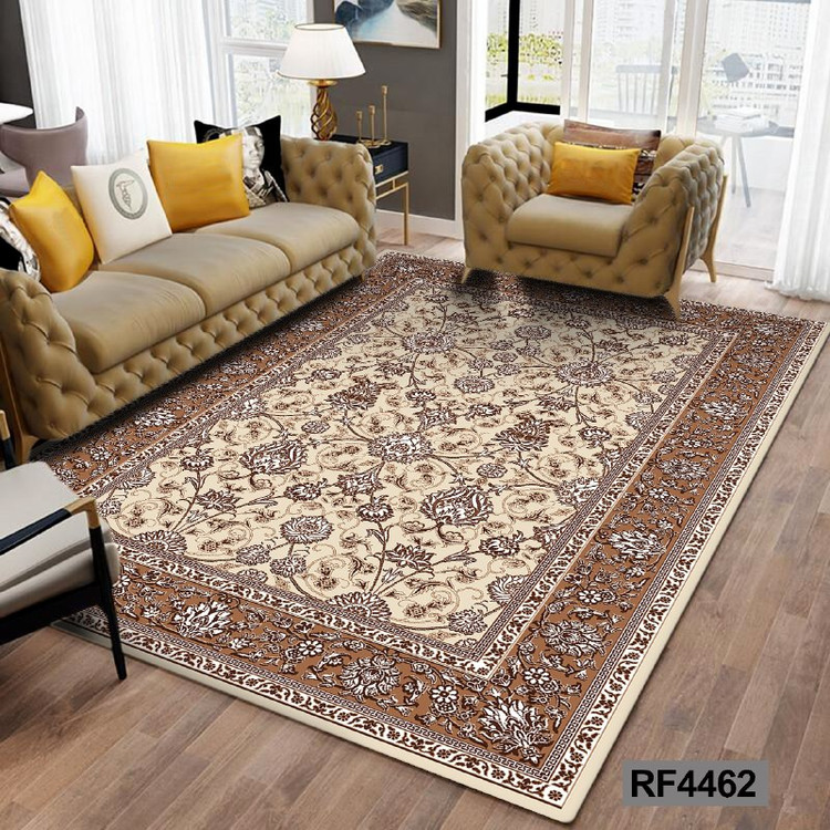 فرشینه مدرن و کلاسیک، با ترکیب رنگهای مختلف، مناسب چیدمانهای امروزی و فضاهای مدرن و کلاسیک