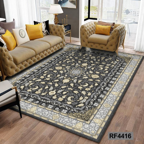 فرشینه مدرن و کلاسیک، با ترکیب رنگهای مختلف، مناسب چیدمانهای امروزی و فضاهای مدرن و کلاسیک