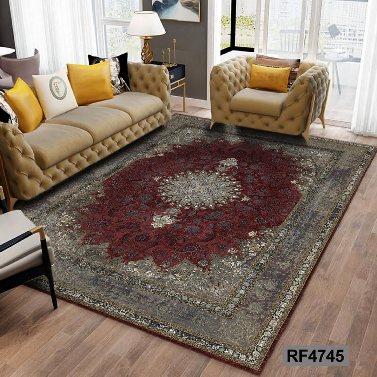 فرشینه مدرن و کلاسیک، با ترکیب رنگهای مختلف، مناسب چیدمانهای امروزی و فضاهای مدرن و کلاسیک