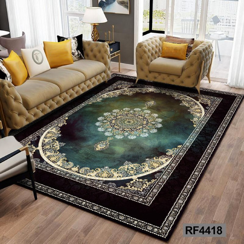 فرشینه مدرن و کلاسیک، با ترکیب رنگهای مختلف، مناسب چیدمانهای امروزی و فضاهای مدرن و کلاسیک