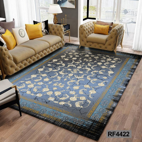 فرشینه مدرن و کلاسیک، با ترکیب رنگهای مختلف، مناسب چیدمانهای امروزی و فضاهای مدرن و کلاسیک