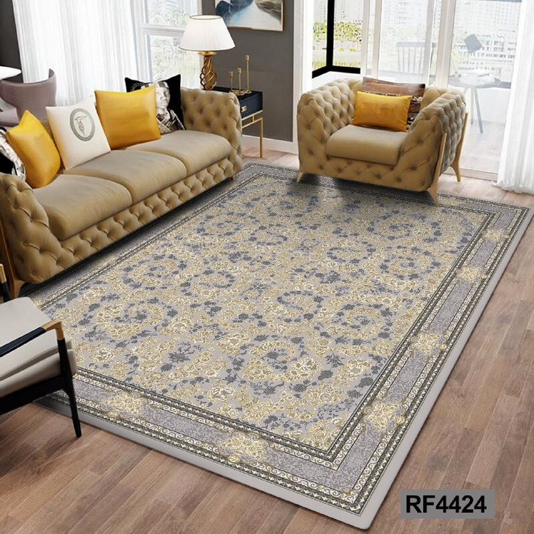 فرشینه مدرن و کلاسیک، با ترکیب رنگهای مختلف، مناسب چیدمانهای امروزی و فضاهای مدرن و کلاسیک