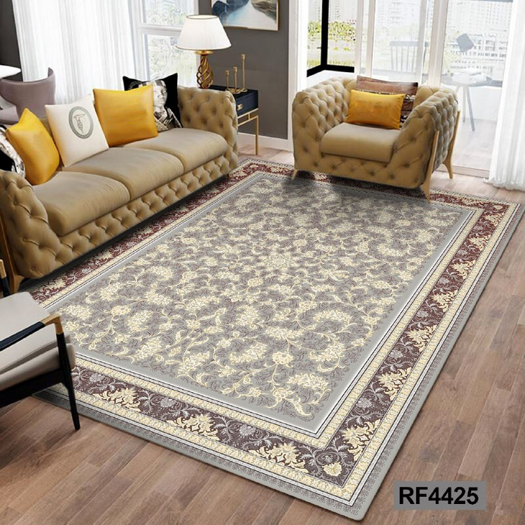 فرشینه مدرن و کلاسیک، با ترکیب رنگهای مختلف، مناسب چیدمانهای امروزی و فضاهای مدرن و کلاسیک