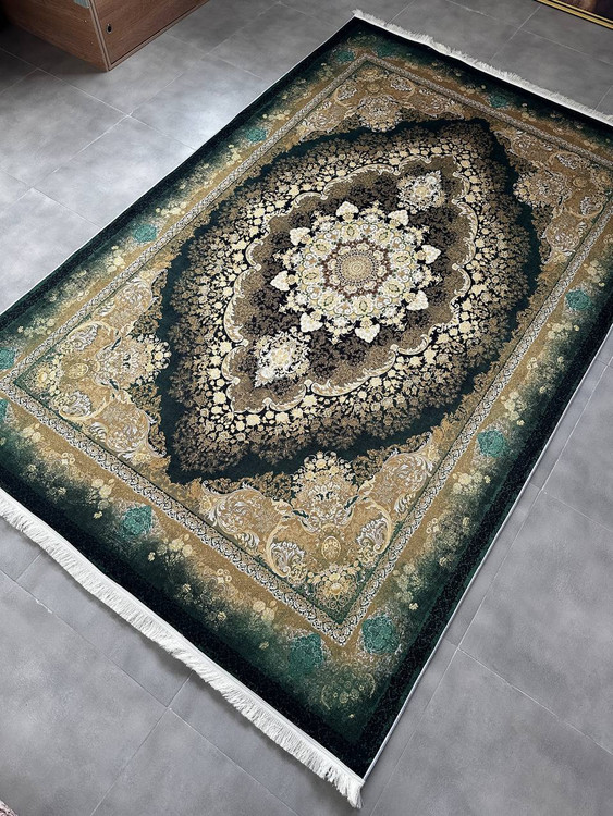 فرشینه مدرن و کلاسیک، با ترکیب رنگهای مختلف، مناسب چیدمانهای امروزی و فضاهای مدرن و کلاسیک