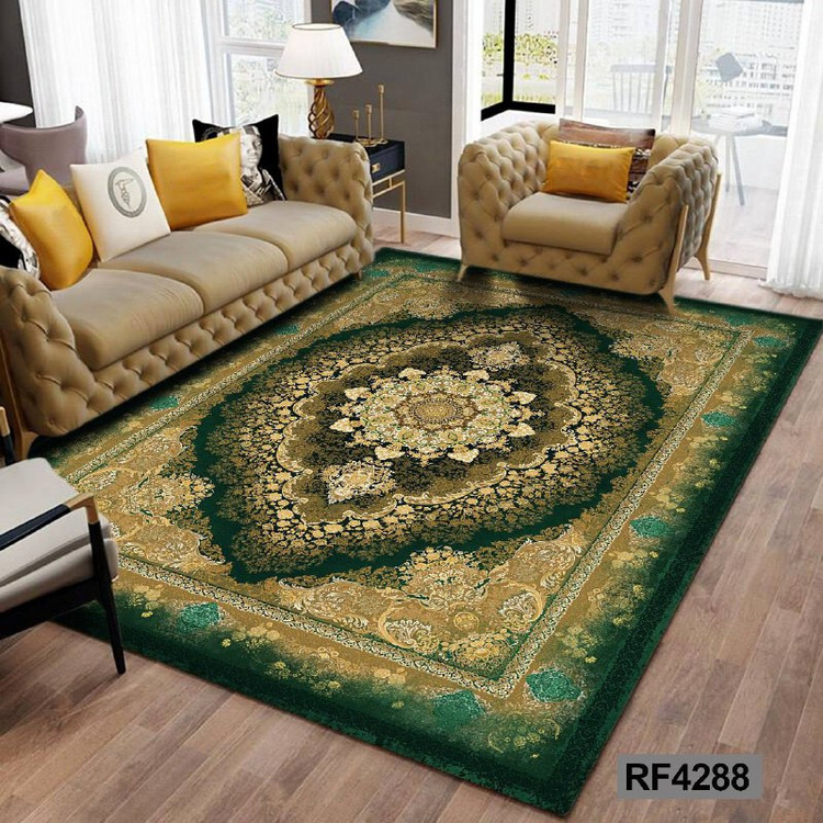 فرشینه مدرن و کلاسیک، با ترکیب رنگهای مختلف، مناسب چیدمانهای امروزی و فضاهای مدرن و کلاسیک