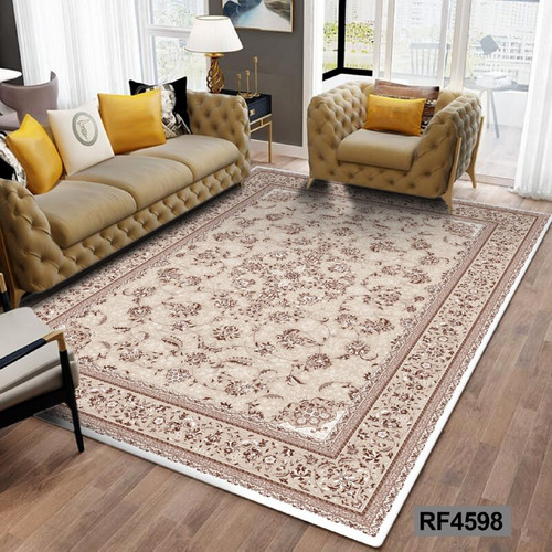 فرشینه مدرن و کلاسیک، با ترکیب رنگهای مختلف، مناسب چیدمانهای امروزی و فضاهای مدرن و کلاسیک