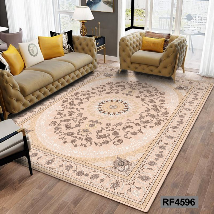 فرشینه مدرن و کلاسیک، با ترکیب رنگهای مختلف، مناسب چیدمانهای امروزی و فضاهای مدرن و کلاسیک