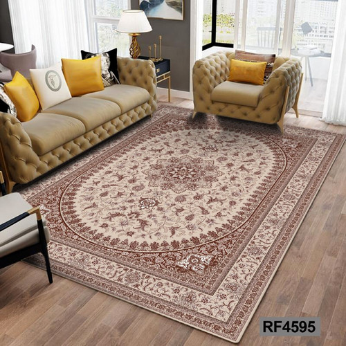 فرشینه مدرن و کلاسیک، با ترکیب رنگهای مختلف، مناسب چیدمانهای امروزی و فضاهای مدرن و کلاسیک