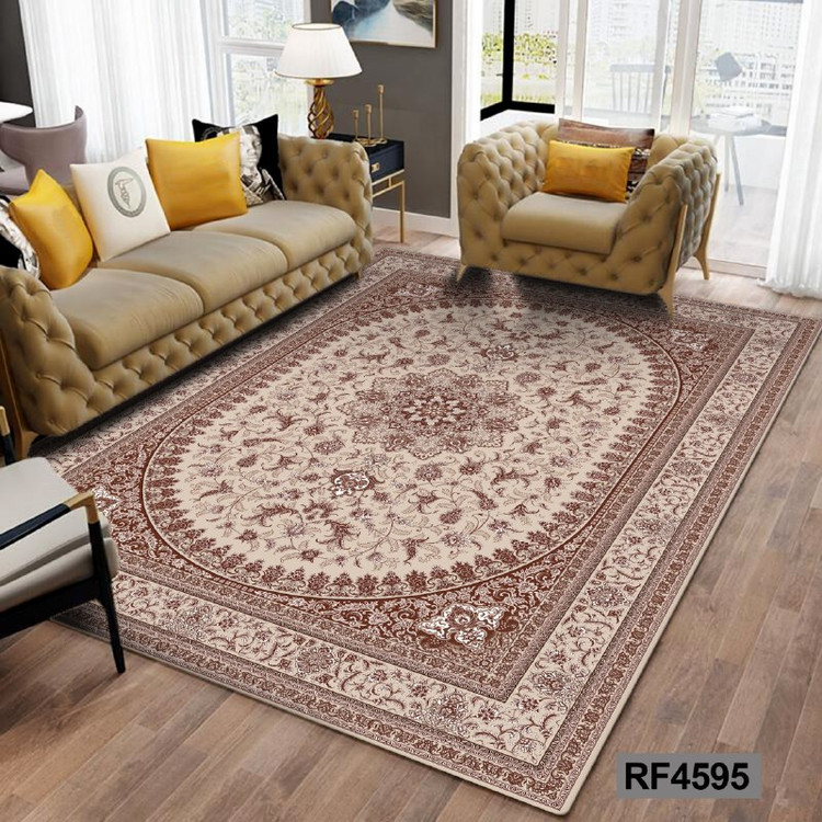 فرشینه مدرن و کلاسیک، با ترکیب رنگهای مختلف، مناسب چیدمانهای امروزی و فضاهای مدرن و کلاسیک