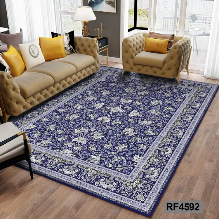 فرشینه مدرن و کلاسیک، با ترکیب رنگهای مختلف، مناسب چیدمانهای امروزی و فضاهای مدرن و کلاسیک