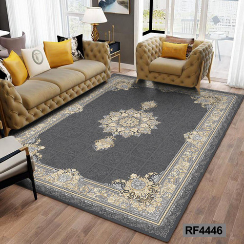 فرشینه مدرن و کلاسیک، با ترکیب رنگهای مختلف، مناسب چیدمانهای امروزی و فضاهای مدرن و کلاسیک