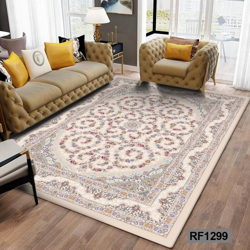 فرشینه مدرن و کلاسیک، با ترکیب رنگهای مختلف، مناسب چیدمانهای امروزی و فضاهای مدرن و کلاسیک