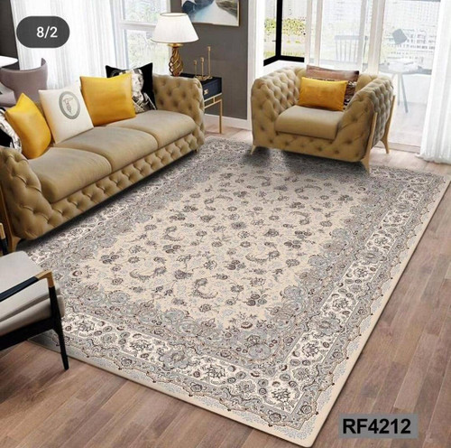 فرشینه مدرن و کلاسیک، با ترکیب رنگهای مختلف، مناسب چیدمانهای امروزی و فضاهای مدرن و کلاسیک