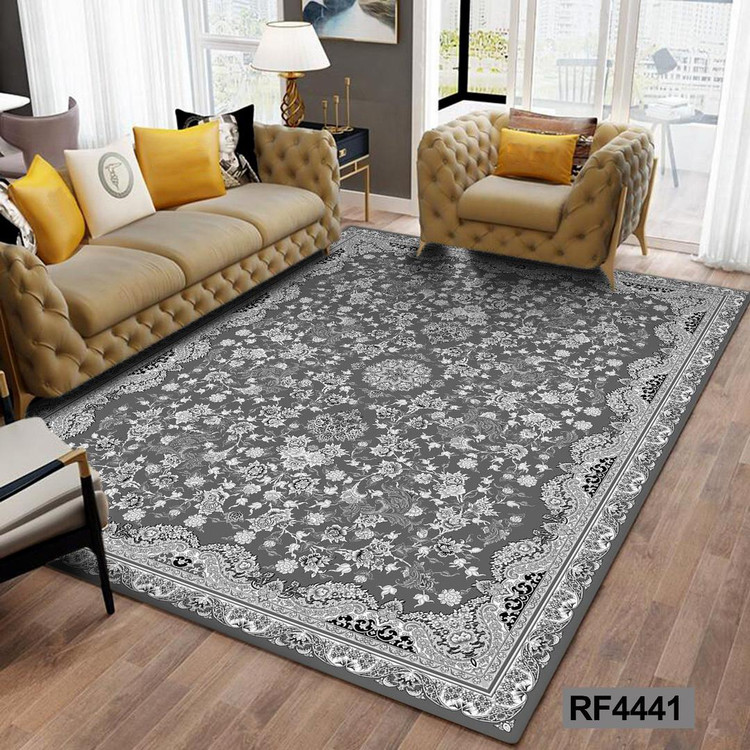 فرشینه مدرن و کلاسیک، با ترکیب رنگهای مختلف، مناسب چیدمانهای امروزی و فضاهای مدرن و کلاسیک