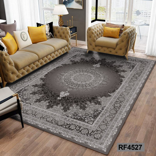 فرشینه مدرن و کلاسیک، با ترکیب رنگهای مختلف، مناسب چیدمانهای امروزی و فضاهای مدرن و کلاسیک