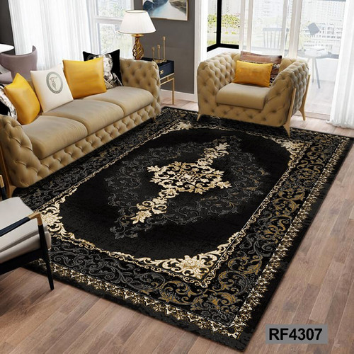 فرشینه مدرن و کلاسیک، با ترکیب رنگهای مختلف، مناسب چیدمانهای امروزی و فضاهای مدرن و کلاسیک