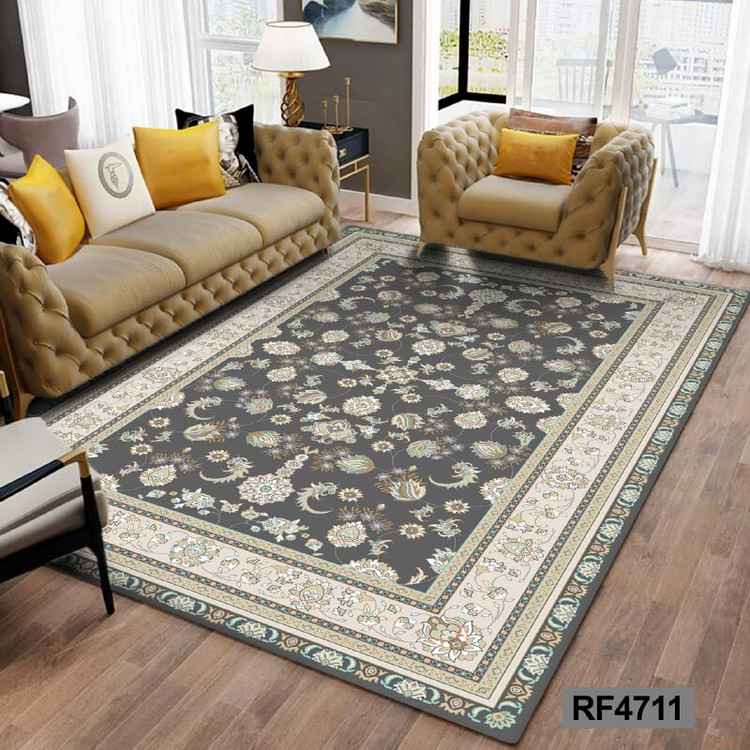 فرشینه مدرن و کلاسیک، با ترکیب رنگهای مختلف، مناسب چیدمانهای امروزی و فضاهای مدرن و کلاسیک