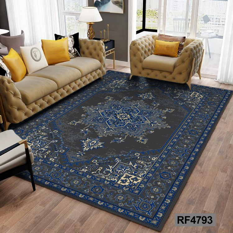 فرشینه مدرن و کلاسیک، با ترکیب رنگهای مختلف، مناسب چیدمانهای امروزی و فضاهای مدرن و کلاسیک