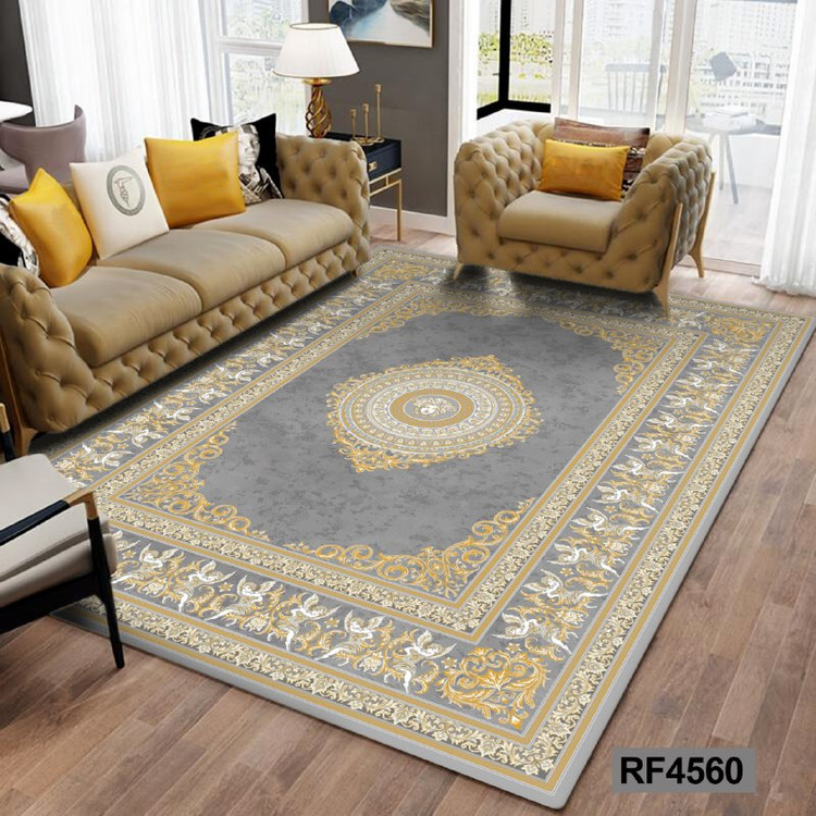 فرشینه مدرن و کلاسیک، با ترکیب رنگهای مختلف، مناسب چیدمانهای امروزی و فضاهای مدرن و کلاسیک