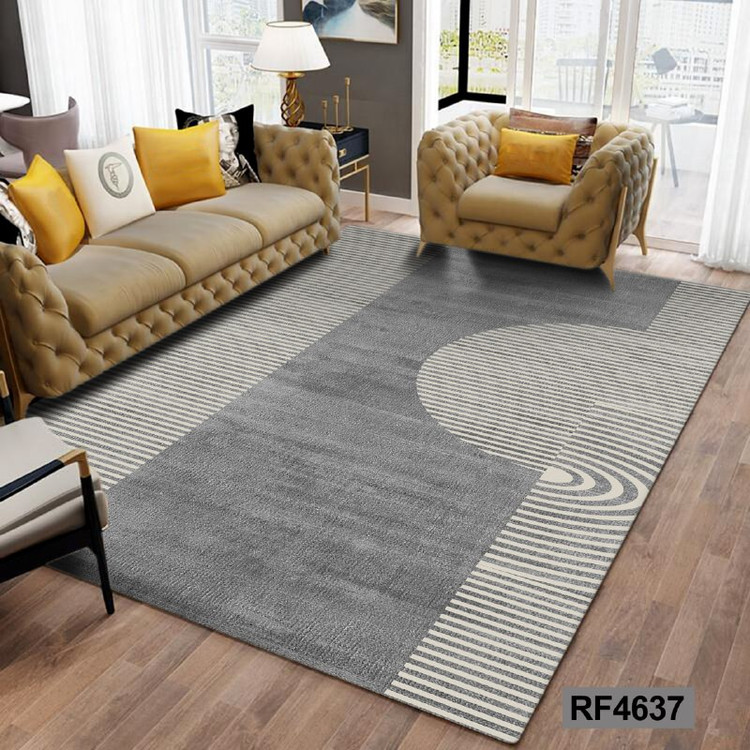 فرشینه مدرن و کلاسیک، با ترکیب رنگهای مختلف، مناسب چیدمانهای امروزی و فضاهای مدرن و کلاسیک