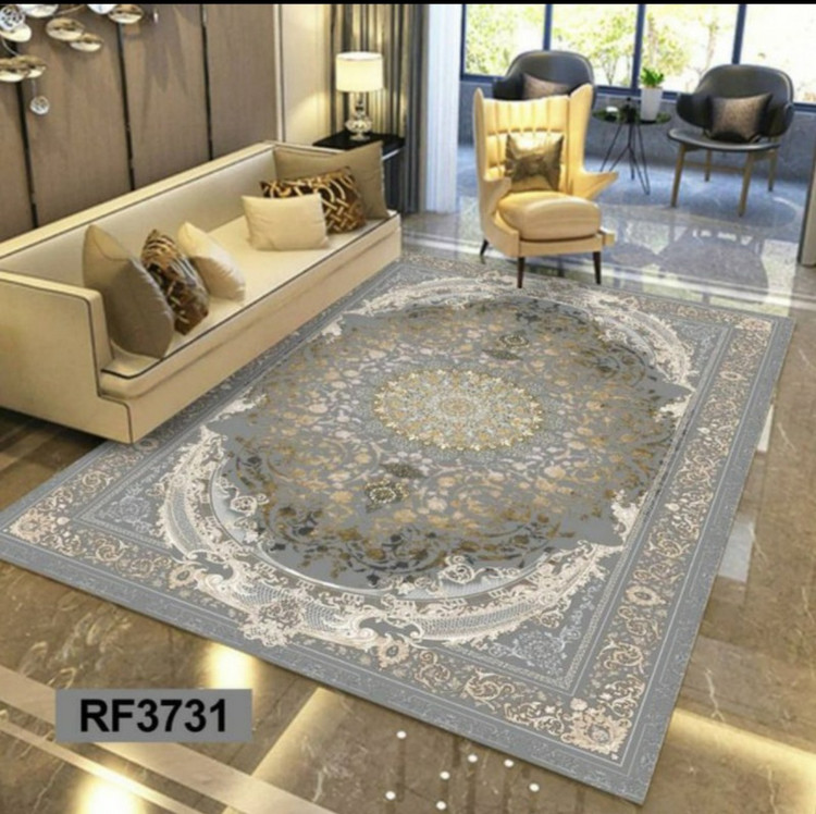 فرشینه مدرن و کلاسیک، با ترکیب رنگهای مختلف، مناسب چیدمانهای امروزی و فضاهای مدرن و کلاسیک