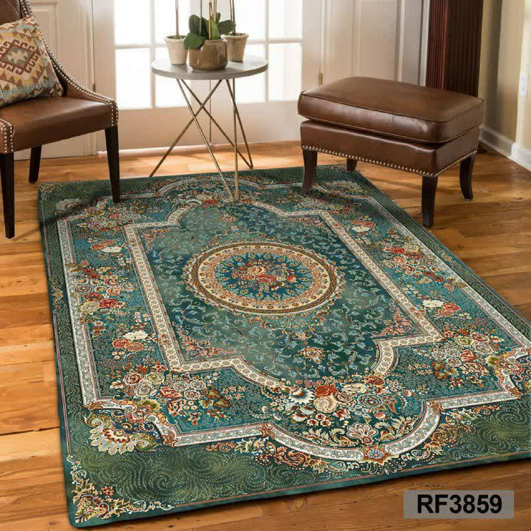 فرشینه مدرن و کلاسیک، با ترکیب رنگهای مختلف، مناسب چیدمانهای امروزی و فضاهای مدرن و کلاسیک